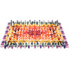 Boite de 420 pièces en bois formes et couleurs assorties