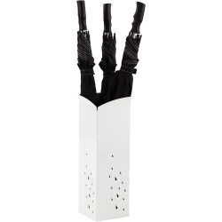 Porte parapluie métal blanc