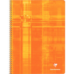 Reliure intégrale 100 pages CLAIREFONTAINE, format 24x32 cm, quadrillé