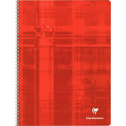 Reliure intégrale 100 pages CLAIREFONTAINE, format 24x32 cm, quadrillé