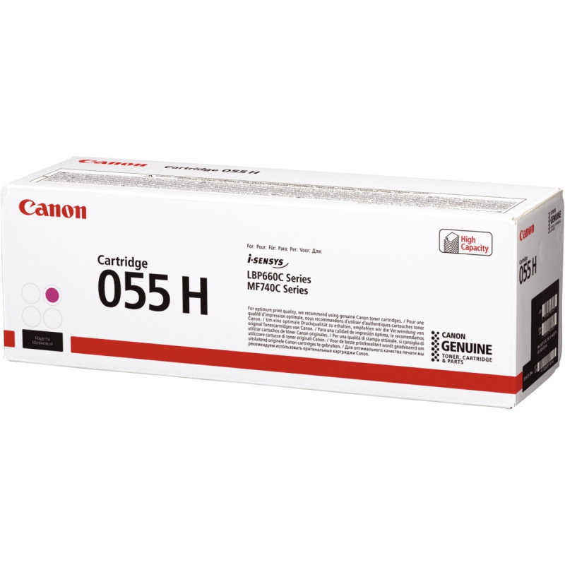 Canon 055H cartouche laser magenta haute capacité authentique