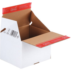 Paquet de 20 boites d'expédition aller/retour 18,4x14,9x12,7cm