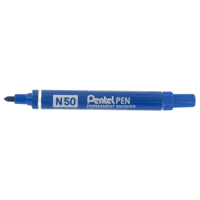 Marqueur permanent N50 pointe ogive bleu