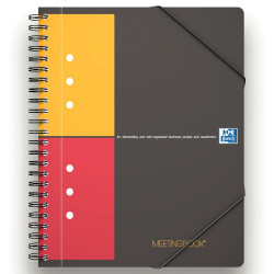 Reliure intégrale MEETINGBOOK format A5+ quadrillé 5x5, 160 pages perf