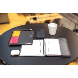 Reliure intégrale MEETINGBOOK format A5+ quadrillé 5x5, 160 pages perf