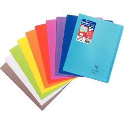 Piqûre 48 pages KOVERBOOK, format 24x32 cm, seyès, couverture polyprop