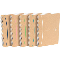 Cahier à reliure intégrale 180 pages TOUAREG format A5, quadrillé 5x5