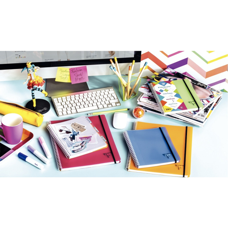 Cahier-trieur PROACTIV'BOOK LINICOLOR FRESH 180 pages, format A5+, qua