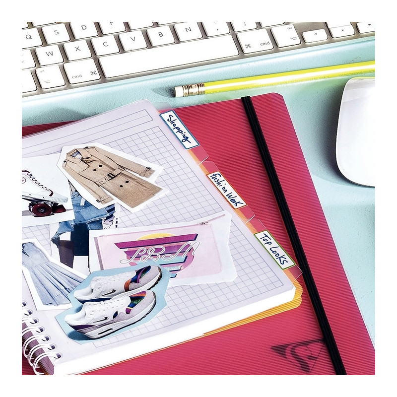 Cahier-trieur PROACTIV'BOOK LINICOLOR FRESH 180 pages, format A5+, qua