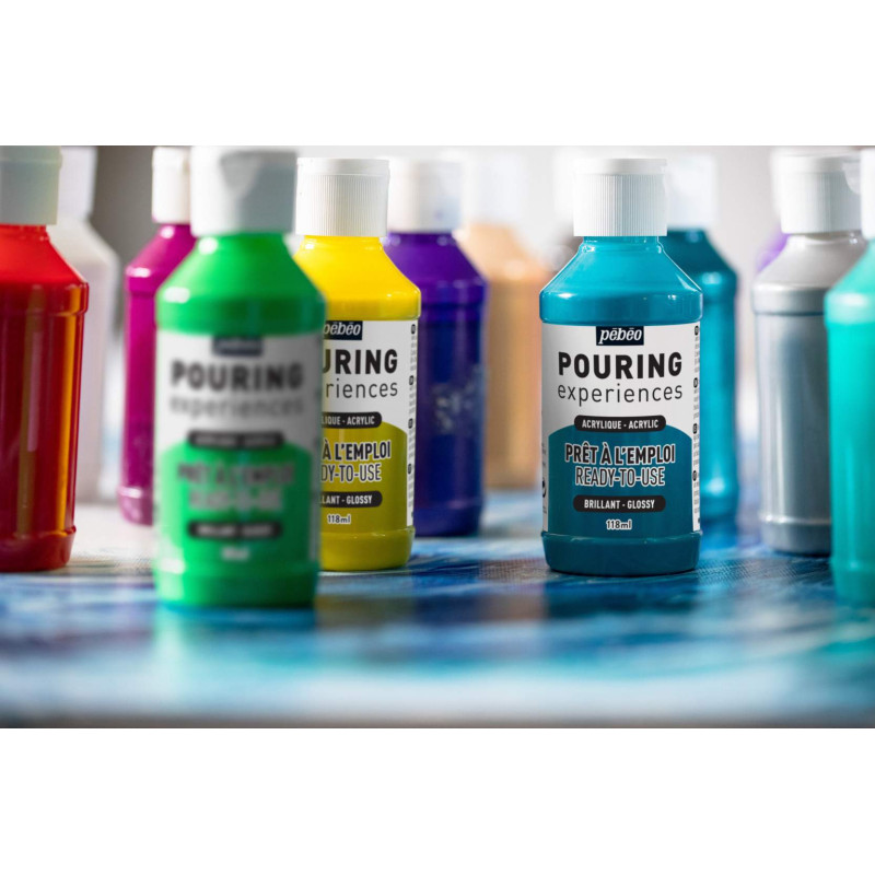 Peinture POURING Expériences 118 ml - n° 14 Magenta foncé