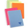 Cahier à reliure intégrale 180 pages LINICOLOR FRESH, format A5, ligné