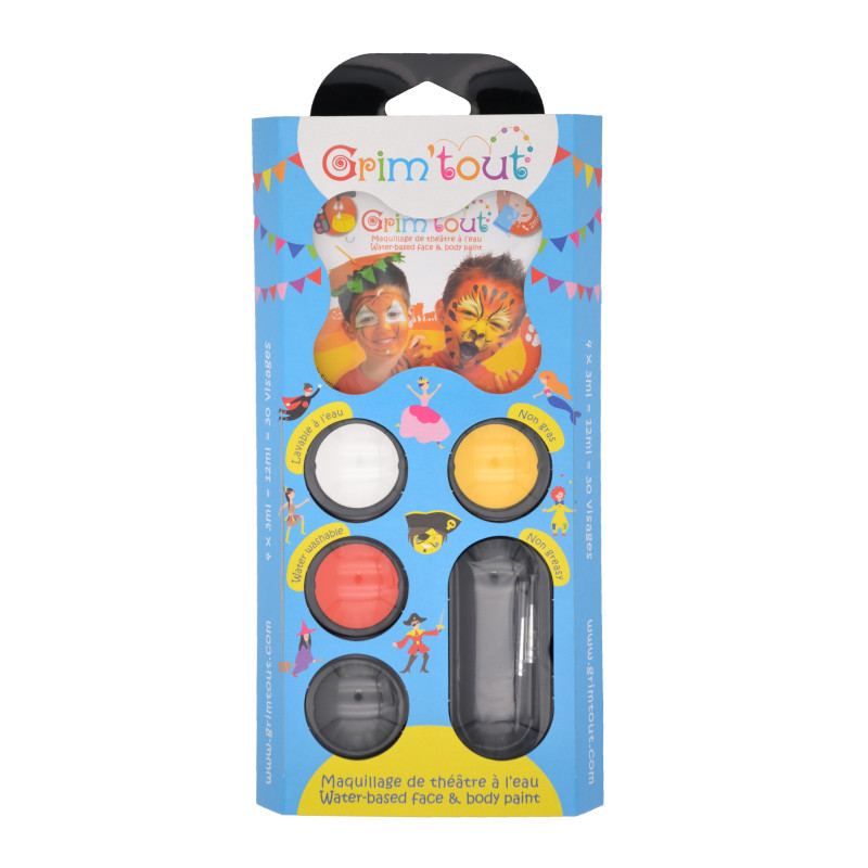 Grim'tout set de 4 couleurs - Le clown