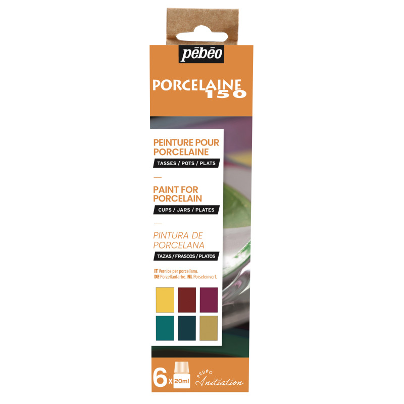 Sets peinture Porcelaine 150 - Set n°2 brillantes - 6x20ml
