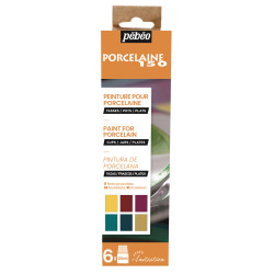 Sets peinture Porcelaine 150 - Set 5 mates + ardoise 20ml