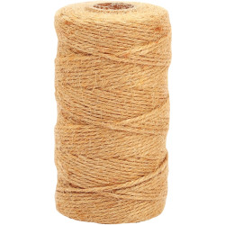 Lot de 6 bobines de fil de jute 100m x 2mm