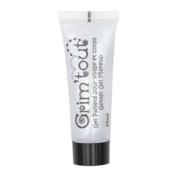 Gel pailleté visage - Bleu