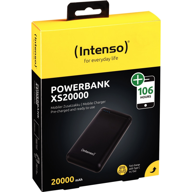 Batterie de secours Intenso XS 20000 mAh noire