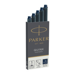 Étui de 5 cartouches Parker bleues et noires