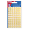 Gommettes permanentes rondes - Gommettes rondes diam 15 mm 4 couleurs