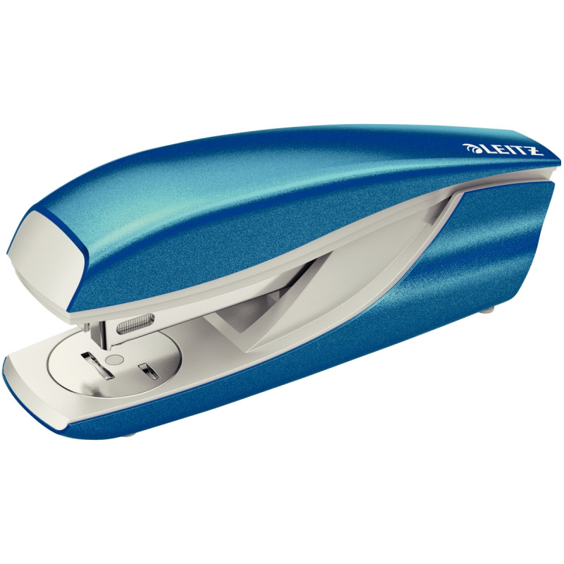 Blister agrafeuse de table Nexxt Wow 30 feuilles bleu