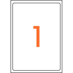 Boîte de 100 étiquettes multi-usages blanches 199.6x289,1mm