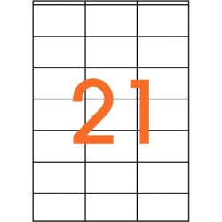 Boîte de 2100 étiquettes multi-usages blanches 70x42mm