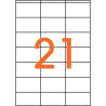 Boîte de 2100 étiquettes multi-usages blanches 70x42mm