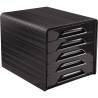 Module 5 tiroirs SMOOVE noir