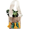 Lot de 10 sacs en jute naturel