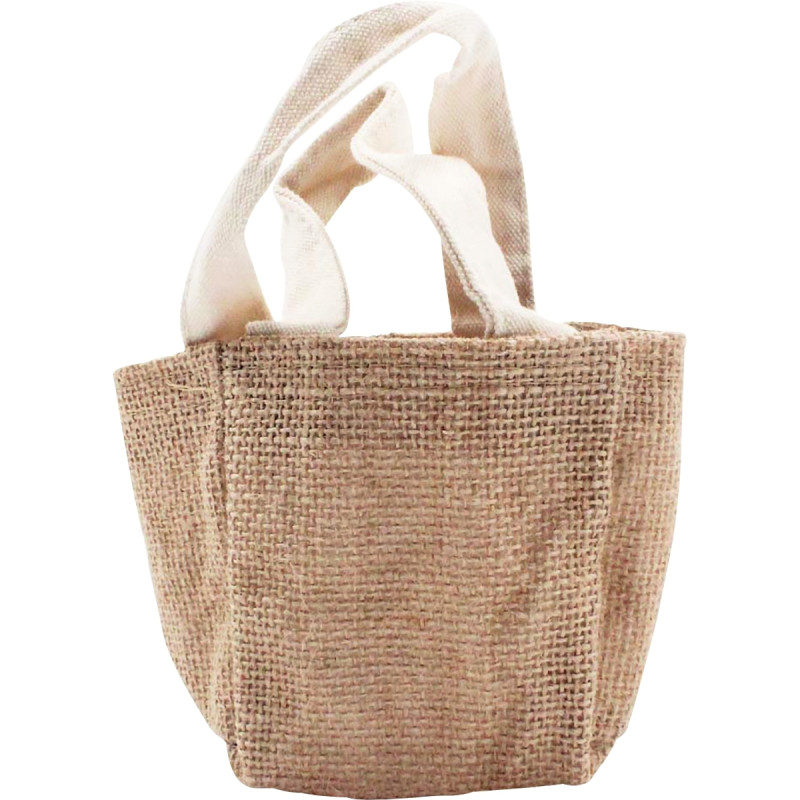 Lot de 10 sacs en jute naturel