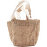 Lot de 10 sacs en jute naturel