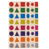 Gommettes holographiques géométriques 3 CM -96 pièces