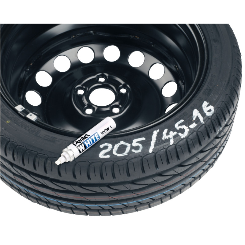 Marqueur 100WS pointe fine blanc