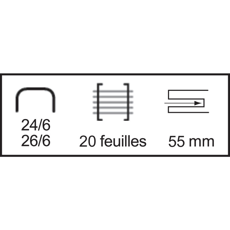 Agrafeuse de bureau Rapid F6 bleu