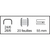 Agrafeuse de bureau Rapid F6 bleu