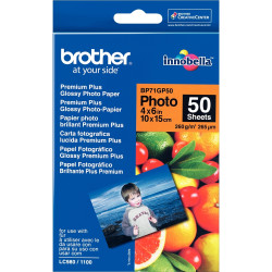 Paquet de 50 feuilles de papier photo brillant marque Brother format A