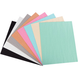 Sachet de 8 feuilles de papier alvéolé nid d'abeille coloris fun forma