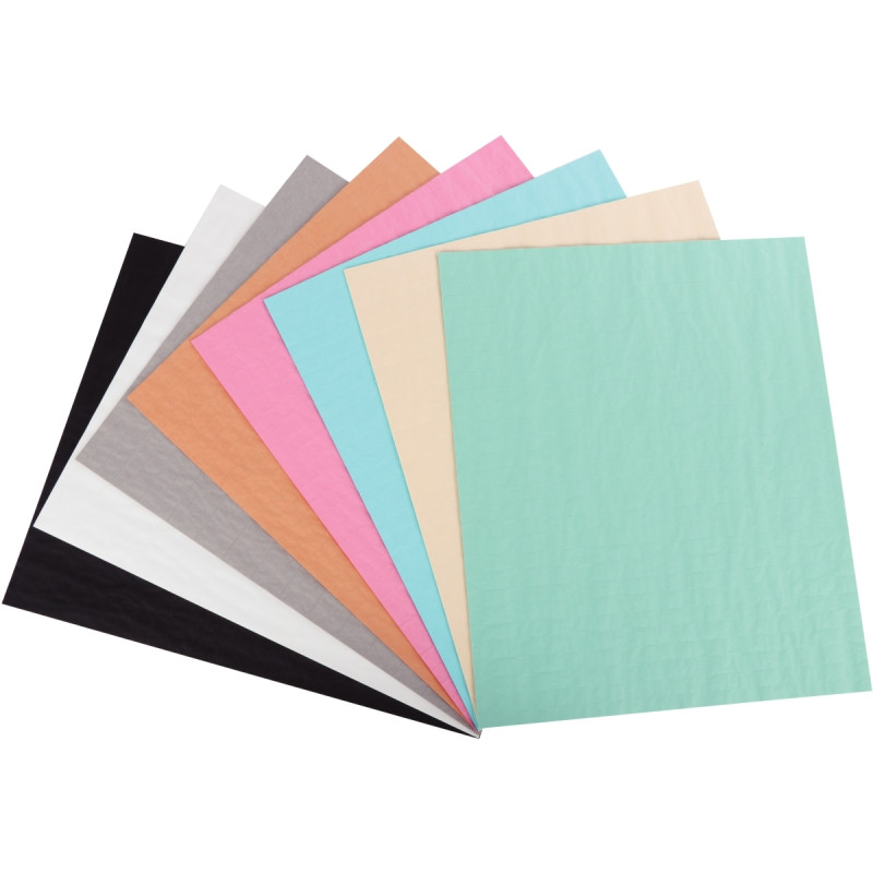 Sachet de 8 feuilles de papier alvéolé nid d'abeille coloris fun forma