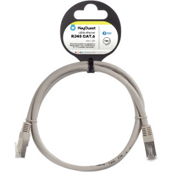 Cordon RJ45 catégorie 6 1m gris