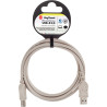 Cordon USB 2.0 type A vers type B 1.8m gris