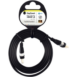 Cordon HDMI 1.4 1,50m noir plat
