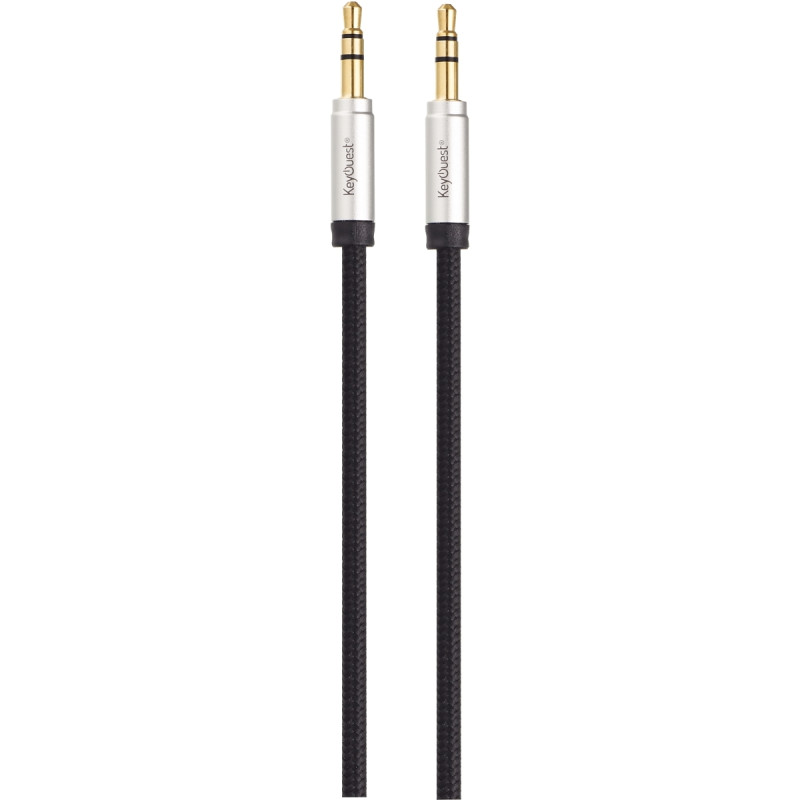 Cordon jack 3.5mm noir 2m
