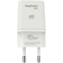 Chargeur secteur 1 port USB-A 12W blanc