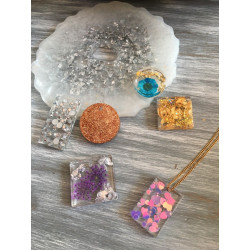 Moule silicone pendentifs pour résine