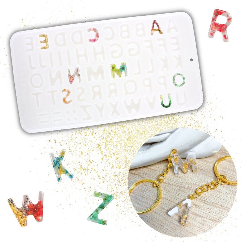 Moule silicone Alphabet pour résine