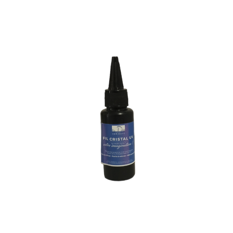 Résine UV "Fil Cristal" - 25/60/100 ou 500gr - Flacon 25gr