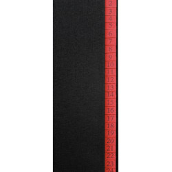 Trieur numérique toilé 31 compartiments, noir