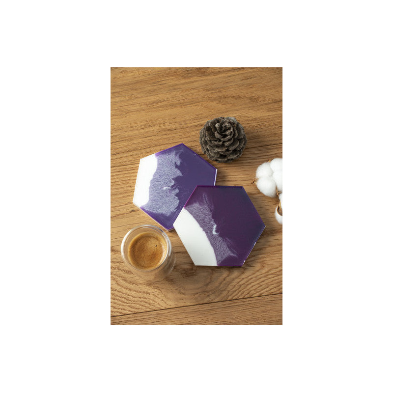 Moule silicone sous verre hexagonal Gédéo