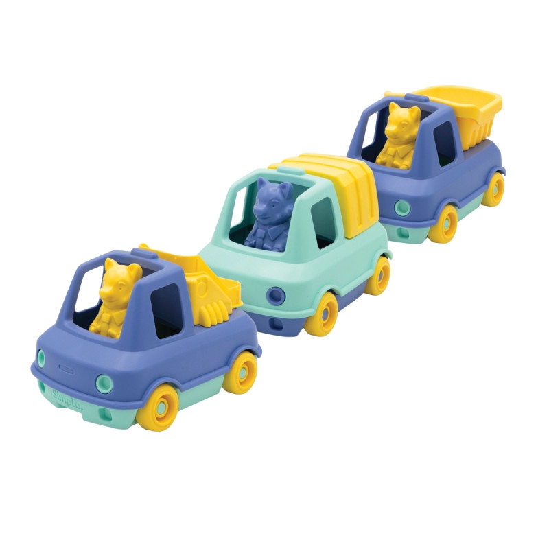 Coffret trio les camions-trains LE JOUET SIMPLE