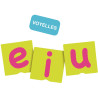Set de 34 cartes tactiles les lettres